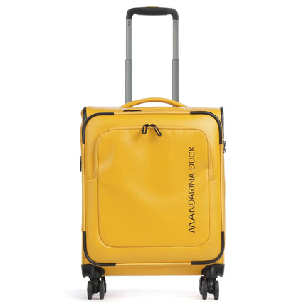 Mandarina Duck Trolley da Cabina Bagaglio a Mano Valigia 4 Ruote Giallo OSV01 ECO COATED DUCK YELLOW Mandarina Duck 