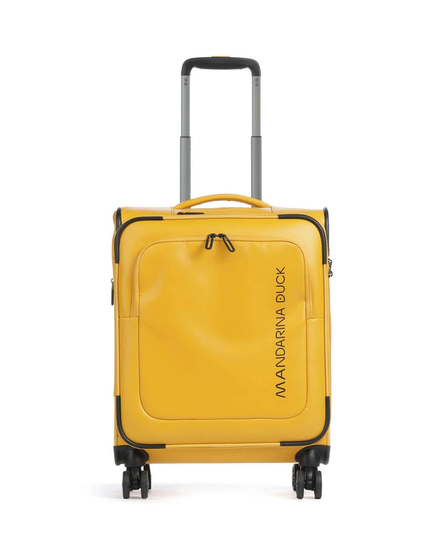 Mandarina Duck Trolley da Cabina Bagaglio a Mano Valigia 4 Ruote Giallo OSV01 ECO COATED DUCK YELLOW Mandarina Duck 
