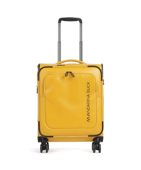 Mandarina Duck Trolley da Cabina Bagaglio a Mano Valigia 4 Ruote Giallo OSV01 ECO COATED DUCK YELLOW Mandarina Duck 