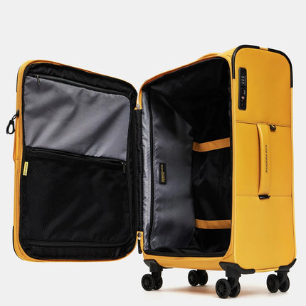 Mandarina Duck Trolley Medio Espandibile Valigia 4 Ruote Giallo OSV03 ECO COATED DUCK YELLOW Mandarina Duck 