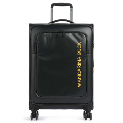 Mandarina Duck Trolley Medio Espandibile Valigia 4 Ruote Nero OSV03 ECO COATED BLACK Mandarina Duck 