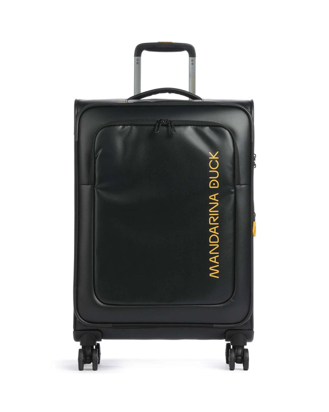 Mandarina Duck Trolley Medio Espandibile Valigia 4 Ruote Nero OSV03 ECO COATED BLACK Mandarina Duck 