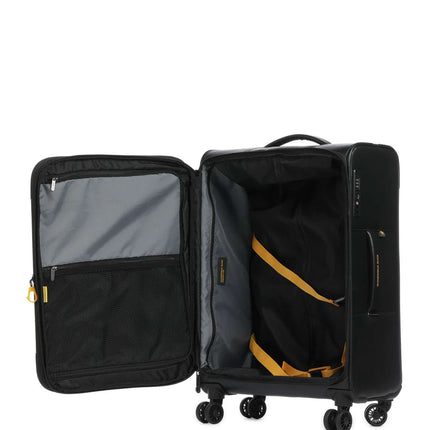 Mandarina Duck Trolley Medio Espandibile Valigia 4 Ruote Nero OSV03 ECO COATED BLACK Mandarina Duck 