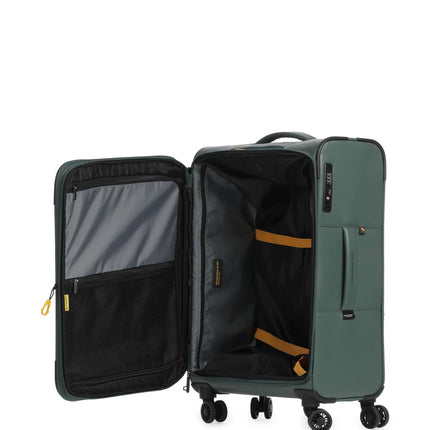 Mandarina Duck Trolley Medio Espandibile Valigia 4 Ruote Deep Green Verde OSV03 ECO COATED DEEP GREEN Mandarina Duck 