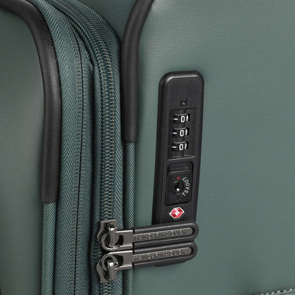Mandarina Duck Trolley Medio Espandibile Valigia 4 Ruote Deep Green Verde OSV03 ECO COATED DEEP GREEN Mandarina Duck 