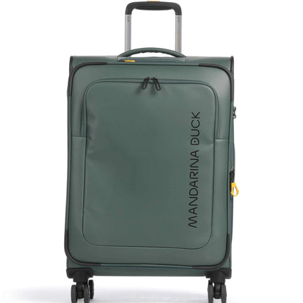 Mandarina Duck Trolley Medio Espandibile Valigia 4 Ruote Deep Green Verde OSV03 ECO COATED DEEP GREEN Mandarina Duck 
