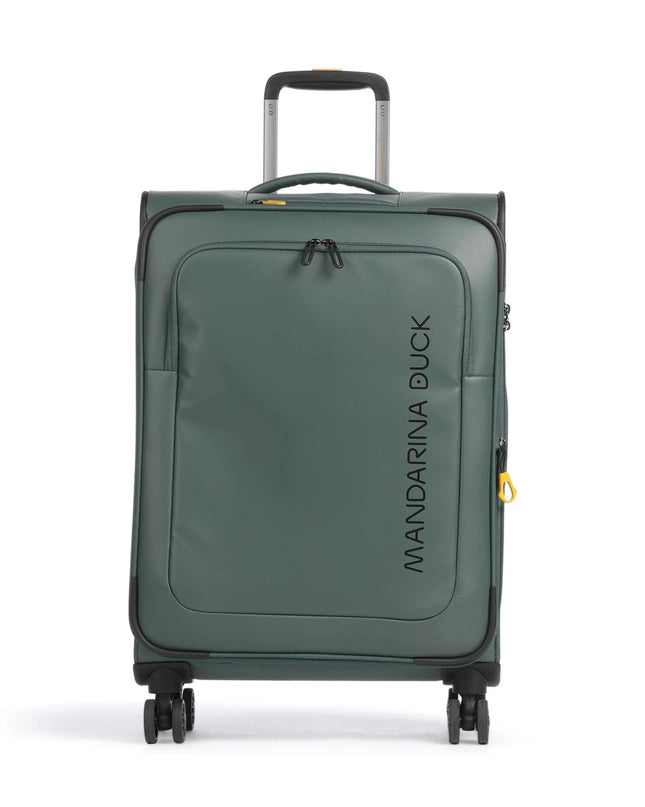 Mandarina Duck Trolley Medio Espandibile Valigia 4 Ruote Deep Green Verde OSV03 ECO COATED DEEP GREEN Mandarina Duck 