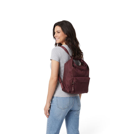 Borsa Convertibile Zaino Tessuto Sin Bordeaux | Mandarina Duck QMT09 MD20 SIN Mandarina Duck 