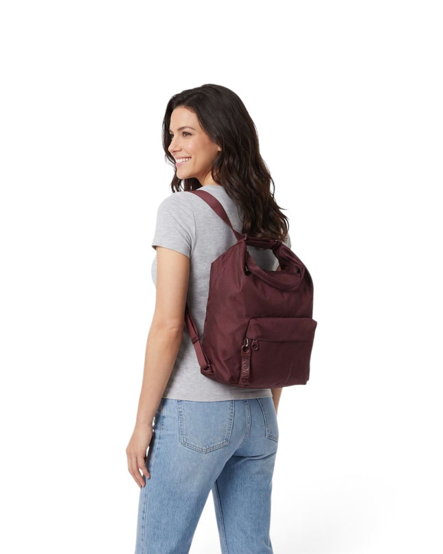 Borsa Convertibile Zaino Tessuto Sin Bordeaux | Mandarina Duck QMT09 MD20 SIN Mandarina Duck 