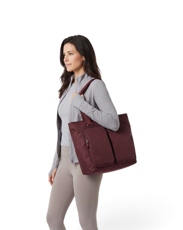 Mandarina Duck Borsa Shopper Donna con Tracolla Regolabile in Tessuto Sin Bordeaux QMT73 MD20 SIN Mandarina Duck 