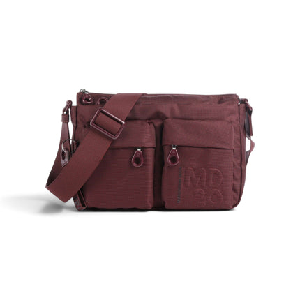 Borsa con Tracolla Regolabile in Tessuto Sin Bordeaux | Mandarina Duck QMTX5 MD20 SIN Mandarina Duck 