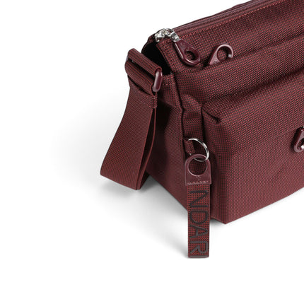 Borsa con Tracolla Regolabile in Tessuto Sin Bordeaux | Mandarina Duck QMTX5 MD20 SIN Mandarina Duck 