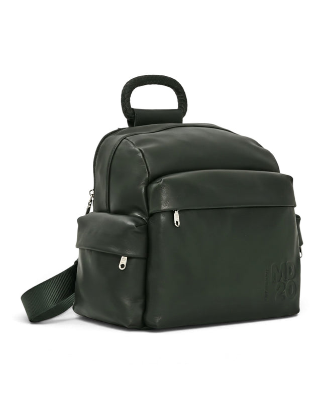 Zaino in Pelle Deep Verde | Mandarina Duck TKTT1 MD20 LEATHER DEEP GREEN Mandarina Duck 