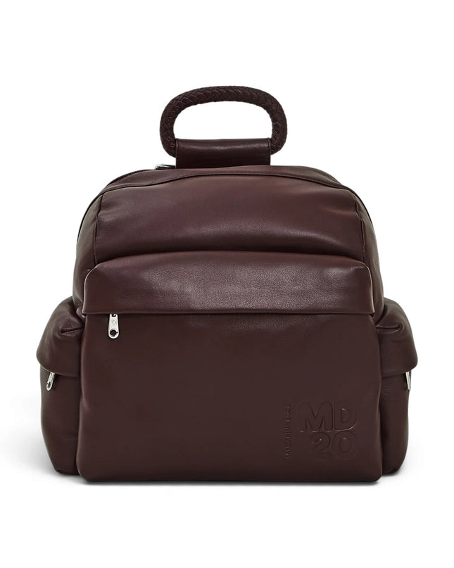 Zaino in Pelle Bordeaux | Mandarina Duck TKTT1 MD20 LEATHER SIN Mandarina Duck 