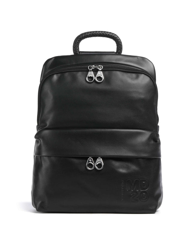 Mandarina Duck Zaino in Pelle con Laptop 13 Pollici in Pelle Nera TKTZ4 MD20 BLACK Mandarina Duck 