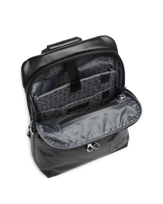 Mandarina Duck Zaino in Pelle con Laptop 13 Pollici in Pelle Nera TKTZ4 MD20 BLACK Mandarina Duck 