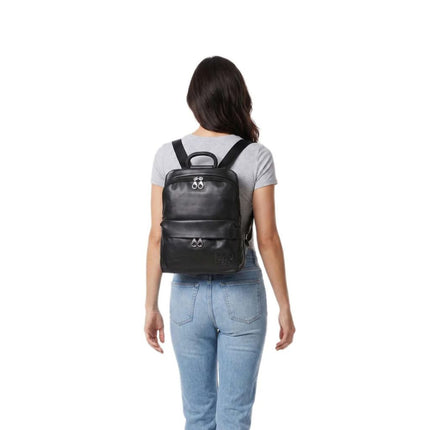Mandarina Duck Zaino in Pelle con Laptop 13 Pollici in Pelle Nera TKTZ4 MD20 BLACK Mandarina Duck 
