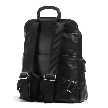Mandarina Duck Zaino in Pelle con Laptop 13 Pollici in Pelle Nera TKTZ4 MD20 BLACK Mandarina Duck 