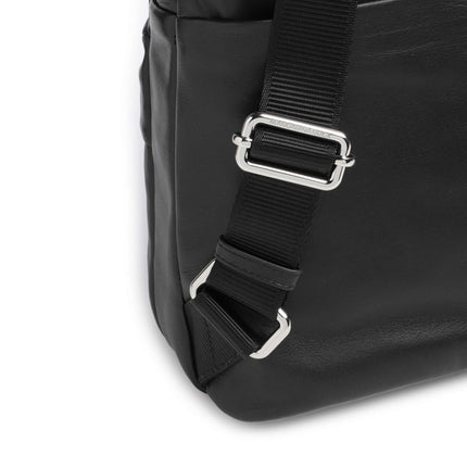 Mandarina Duck Zaino in Pelle con Laptop 13 Pollici in Pelle Nera TKTZ4 MD20 BLACK Mandarina Duck 