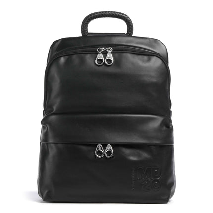 Mandarina Duck Zaino in Pelle con Laptop 13 Pollici in Pelle Nera TKTZ4 MD20 BLACK Mandarina Duck 