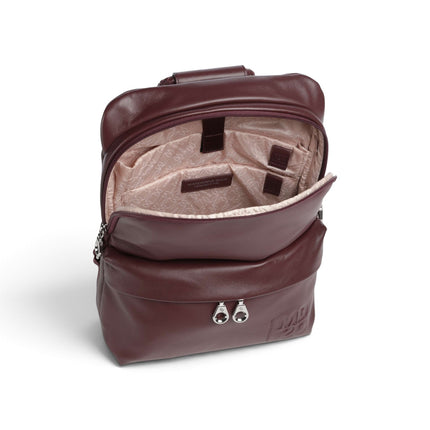Zaino in Pelle con Laptop 13 Pollici in Pelle Bordeaux | Mandarina Duck TKTZ4 MD20 LEATHER SIN Mandarina Duck 