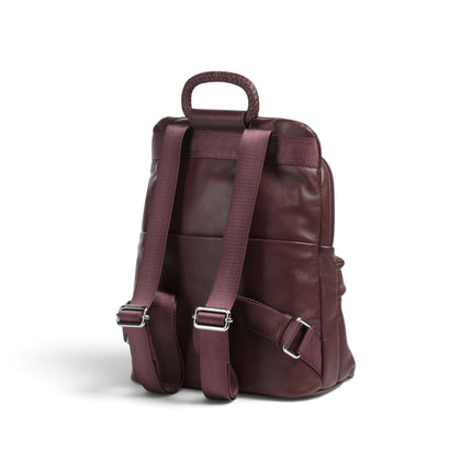 Zaino in Pelle con Laptop 13 Pollici in Pelle Bordeaux | Mandarina Duck TKTZ4 MD20 LEATHER SIN Mandarina Duck 