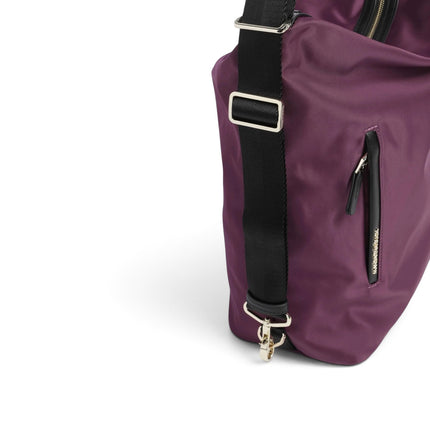 Borsa Convertibile Zaino in Tessuto e Pelle Sin Bordeaux | Mandarina Duck VCT10 HUNTER SIN Mandarina Duck 