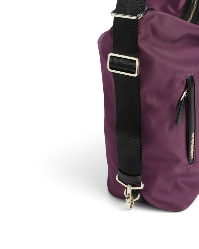 Borsa Convertibile Zaino in Tessuto e Pelle Sin Bordeaux | Mandarina Duck VCT10 HUNTER SIN Mandarina Duck 