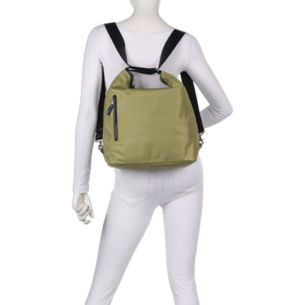 Mandarina Duck Borsa Zaino Convertibile in Tessuto e Pelle Verde Oliva VCT10 HUNTER WINTER OLIVE Mandarina Duck 