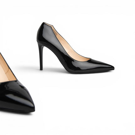 Nero Giardini Decollete Donna Tacco Stiletto in Vernice Nero E211041DE NERO 100 Nero Giardini 