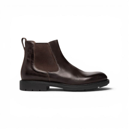 Stivaletti Uomo Chelsea in Pelle Marrone Caffe| NeroGiardini I201663U CAFFE 301 Nero Giardini 