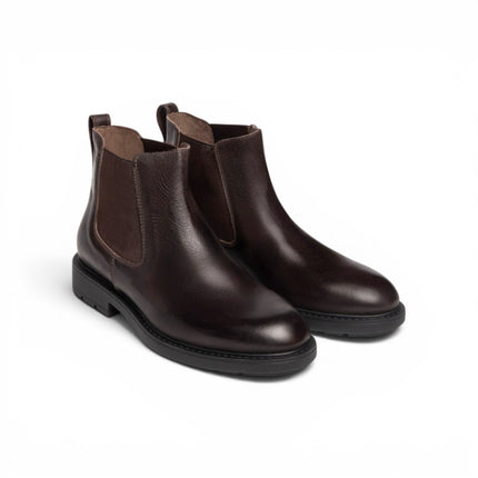 Stivaletti Uomo Chelsea in Pelle Marrone Caffe| NeroGiardini I201663U CAFFE 301 Nero Giardini 
