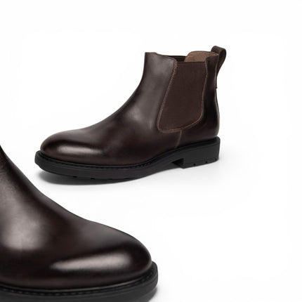 Stivaletti Uomo Chelsea in Pelle Marrone Caffe| NeroGiardini I201663U CAFFE 301 Nero Giardini 