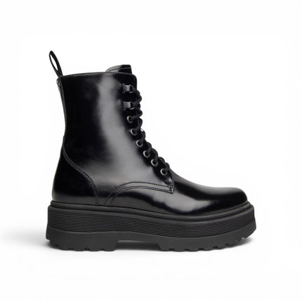 Stivaletti Anfibi Donna Platform in Pelle Nero | Nero Giardini I309190D NERO 100 Nero Giardini 