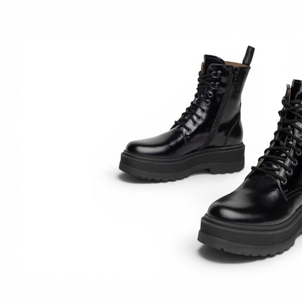 Stivaletti Anfibi Donna Platform in Pelle Nero | Nero Giardini I309190D NERO 100 Nero Giardini 