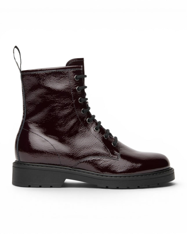 Nero Giardini Anfibio Stivaletto Donna in Pelle Naplak Bordo I509180D BORDO 613 Nero Giardini 