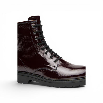 Nero Giardini Anfibio Stivaletto Donna in Pelle Naplak Bordo I509180D BORDO 613 Nero Giardini 