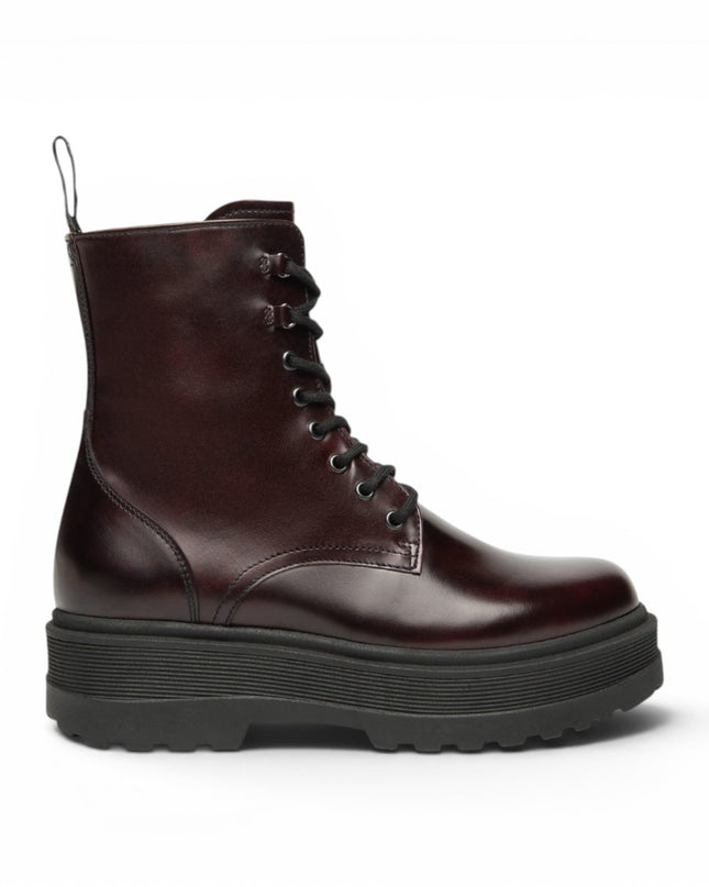 Stivaletti Anfibi Donna Platform in Pelle Bordeaux | Nero Giardini I514755D BORDO 613 Nero Giardini 