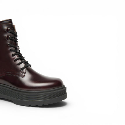 Stivaletti Anfibi Donna Platform in Pelle Bordeaux | Nero Giardini I514755D BORDO 613 Nero Giardini 