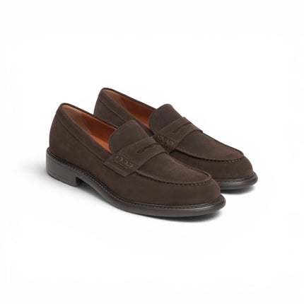 Mocassino College Uomo in Camoscio Marrone | Nero Giardini I601240U MORO 300 Nero Giardini 