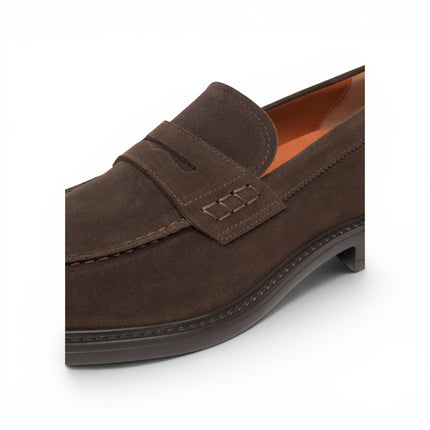 Mocassino College Uomo in Camoscio Marrone | Nero Giardini I601240U MORO 300 Nero Giardini 