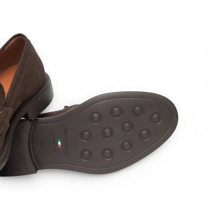 Mocassino College Uomo in Camoscio Marrone | Nero Giardini I601240U MORO 300 Nero Giardini 