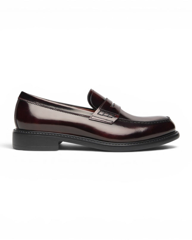 Mocassini Uomo College Mascherina in Pelle Bordo | Nero Giardini I601250U BORDO 613 Nero Giardini 