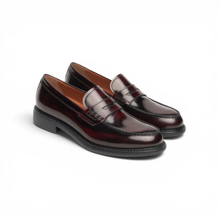 Mocassini Uomo College Mascherina in Pelle Bordo | Nero Giardini I601250U BORDO 613 Nero Giardini 