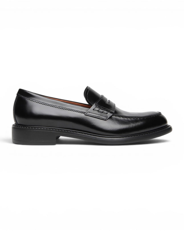 Mocassini Uomo College Mascherina in Pelle Nera | Nero Giardini I601250U NERO 100 Nero Giardini 