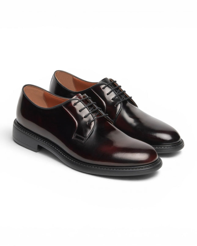 Francesina Uomo Derby Liscio in Pelle Bordo | Nero Giardini I601251U BORDO 613 Nero Giardini 
