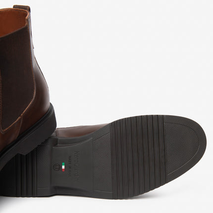 Nero Giardini Stivaletti Chelsea Uomo in Pelle Marrone I601265U BEIGE 412 Nero Giardini 