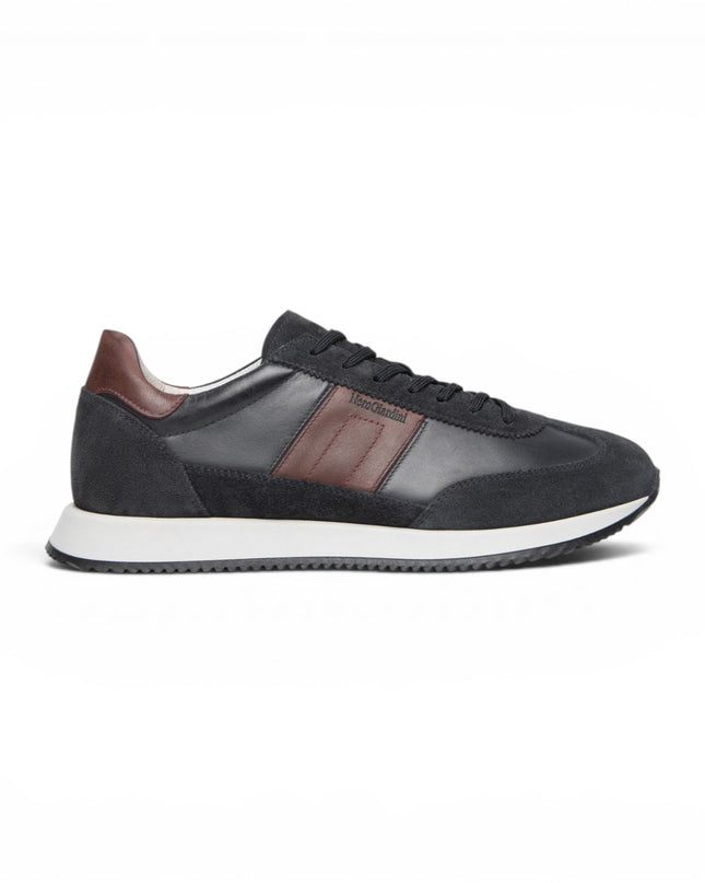 Sneakers Bassa Uomo in Pelle e Camoscio Blu | Nero Giardini I601321U BLU 200 Nero Giardini 