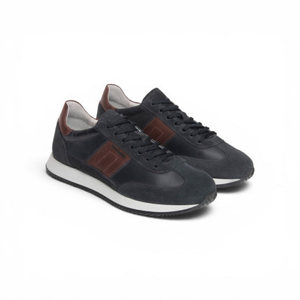 Sneakers Bassa Uomo in Pelle e Camoscio Blu | Nero Giardini I601321U BLU 200 Nero Giardini 