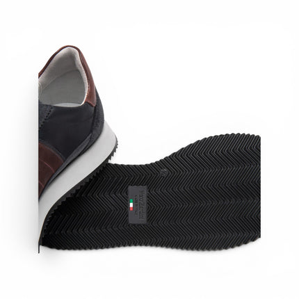 Sneakers Bassa Uomo in Pelle e Camoscio Blu | Nero Giardini I601321U BLU 200 Nero Giardini 